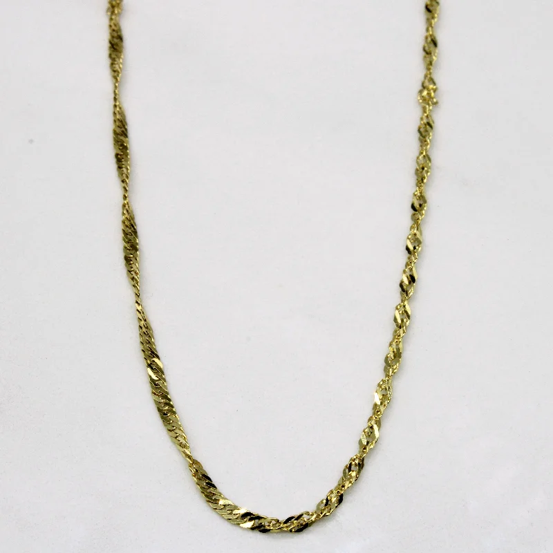 heart pendant necklace gold 10k Yellow Gold Rope Chain | 18" |