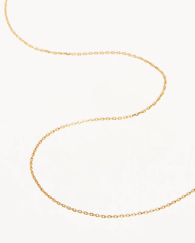 sapphire princess cut ring 14k Solid Gold 18" Signature Chain Necklace
