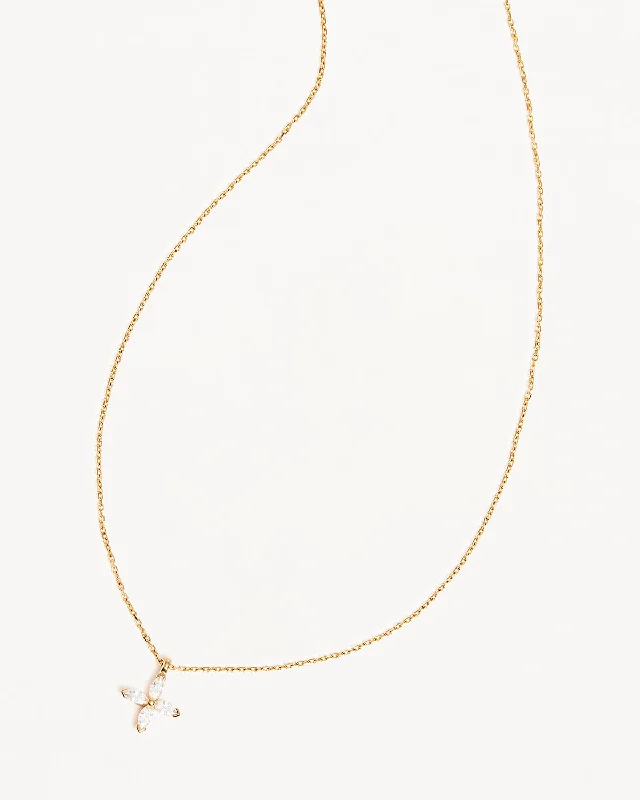 statement silver feather earrings 14k Solid Gold Blossom Lab-Grown Diamond Necklace