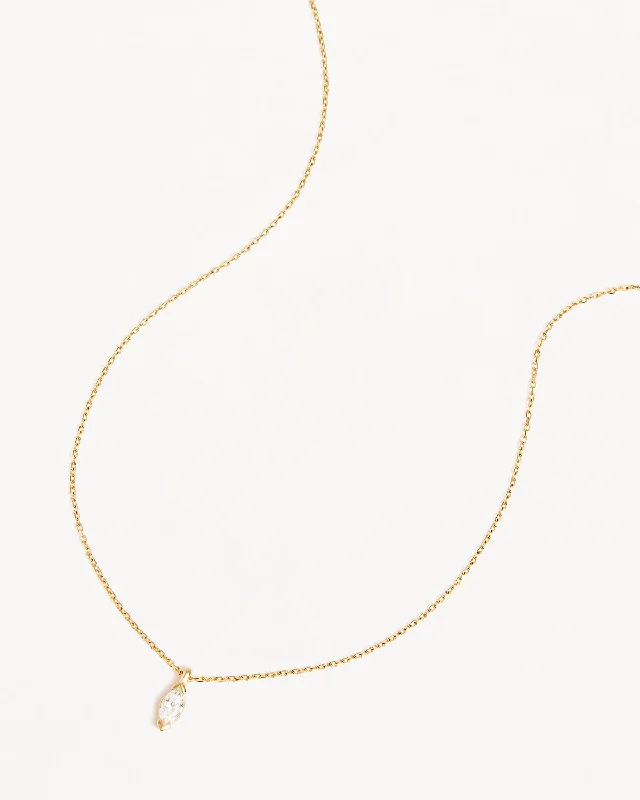 dainty feather charm necklace 14k Solid Gold Floating Petal Lab-Grown Diamond Necklace
