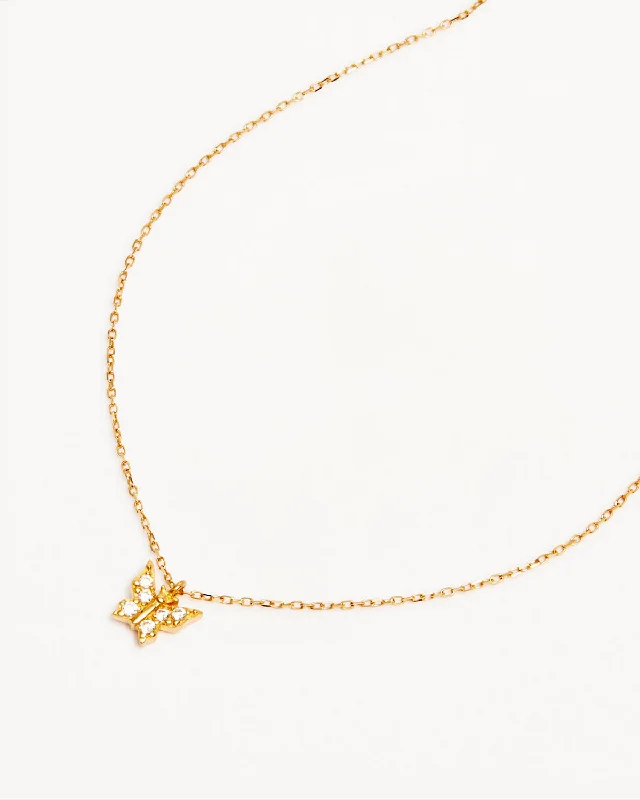 personalized pet photo necklace 14k Solid Gold Fly With Me Necklace