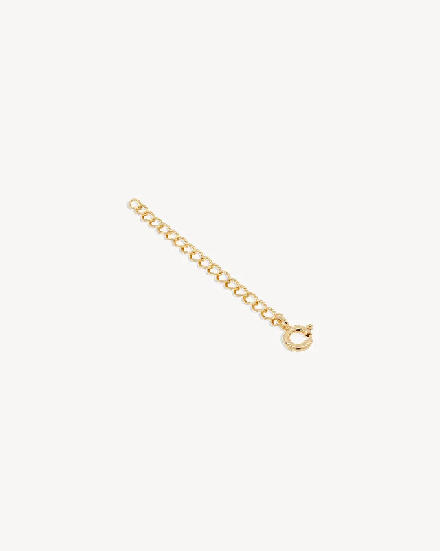classic diamond hoop earrings 14k Solid Gold Necklace Extender