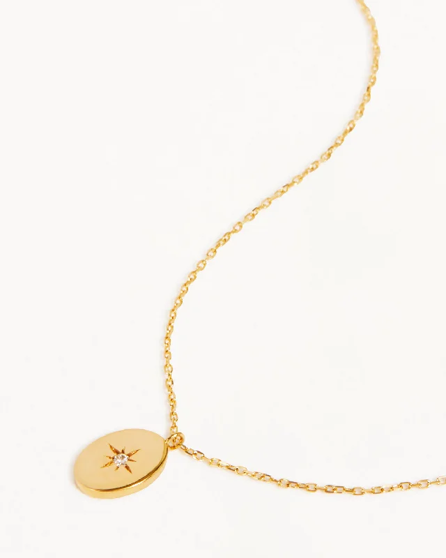 personalized name ring 14k Solid Gold Shine Your Light Diamond Necklace