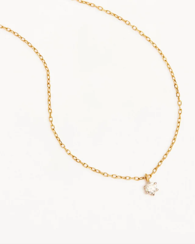 dainty gemstone choker necklace 14k Solid Gold Sweet Droplet Diamond Necklace