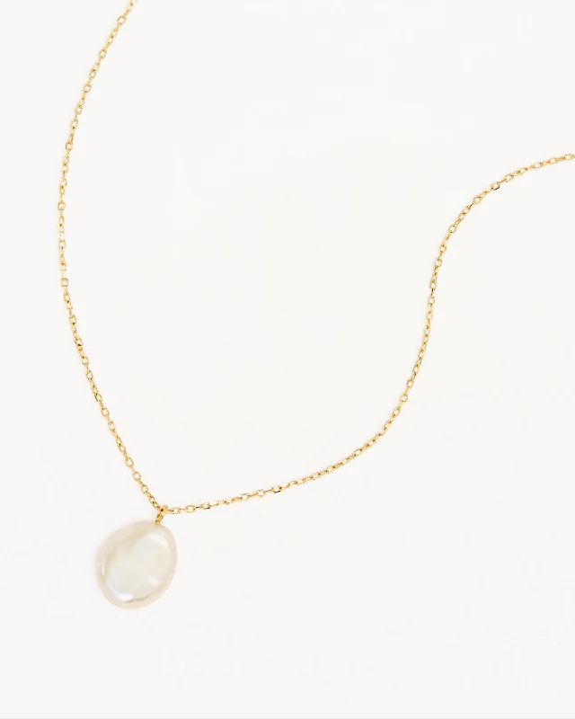 statement gold cuff earrings 14k Solid Gold Tranquillity Necklace