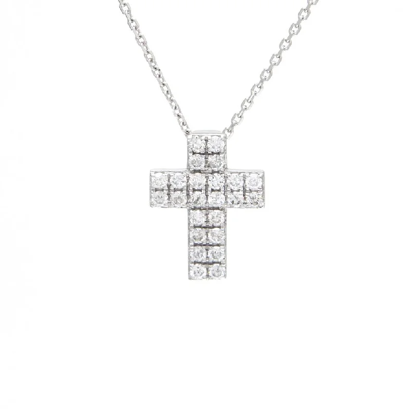 chunky gemstone cuff bracelet 14K White Gold Diamond Cross Necklace