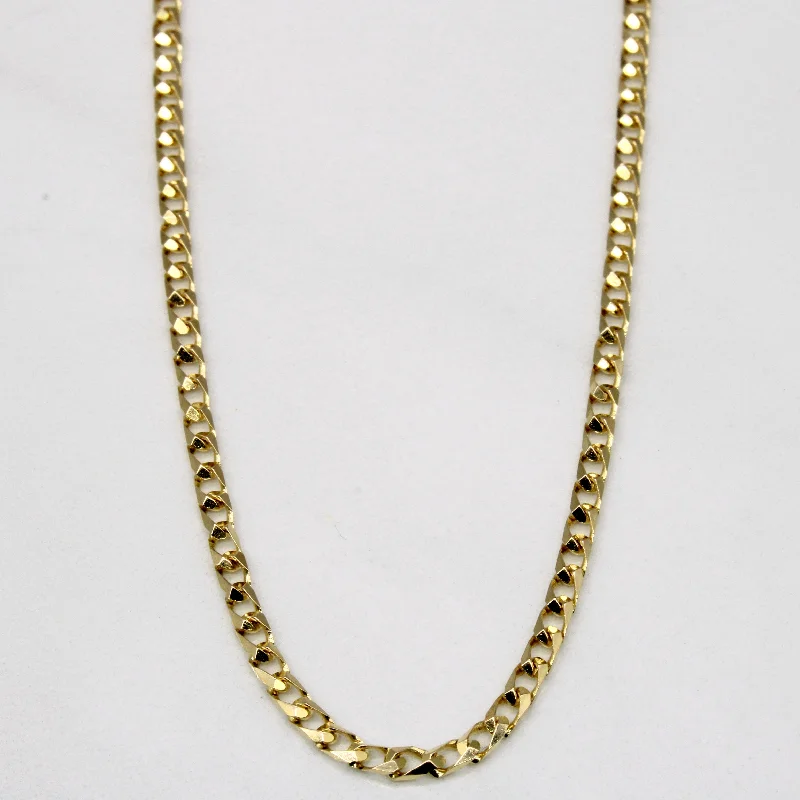 gold and diamond nose stud 14k Yellow Gold Chain | 21" |