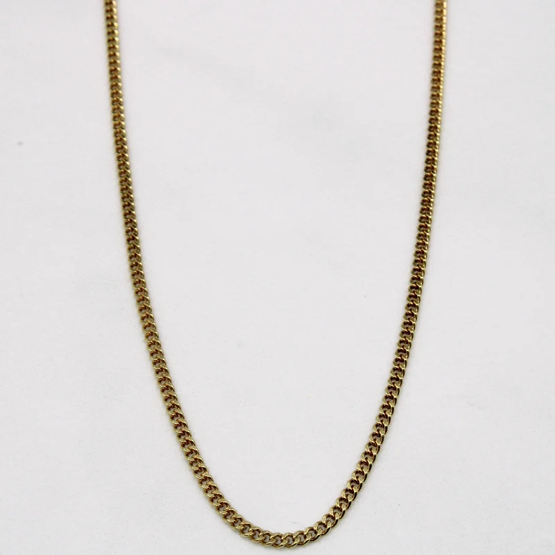 double-layered choker necklace 14k Yellow Gold Chain | 24" |