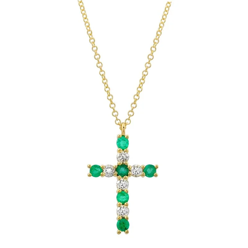 amethyst gemstone engagement ring 14k Yellow Gold Diamond and Emerald Cross Necklace amethyst gemstone engagement ring 14k Yellow Gold Diamond and Emerald Cross Necklace