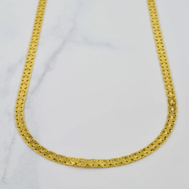 dainty heart charm necklace 14k Yellow Gold Fancy Chain | 18" |