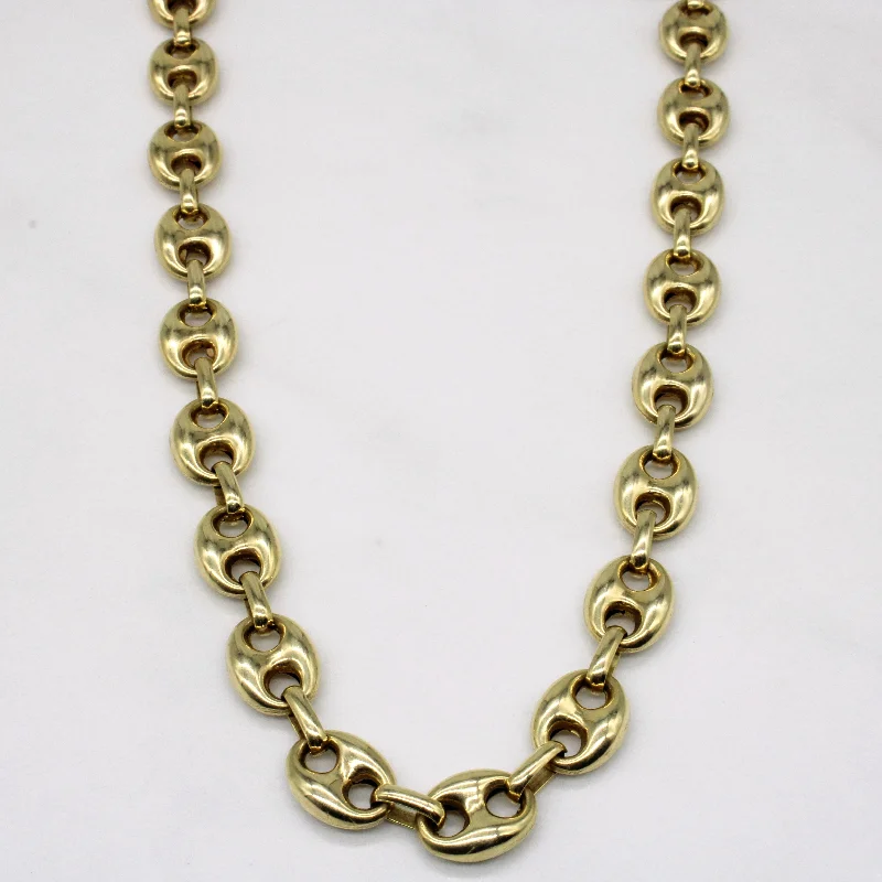 dainty rose gold chain bracelet 14k Yellow Gold Necklace | 22" |