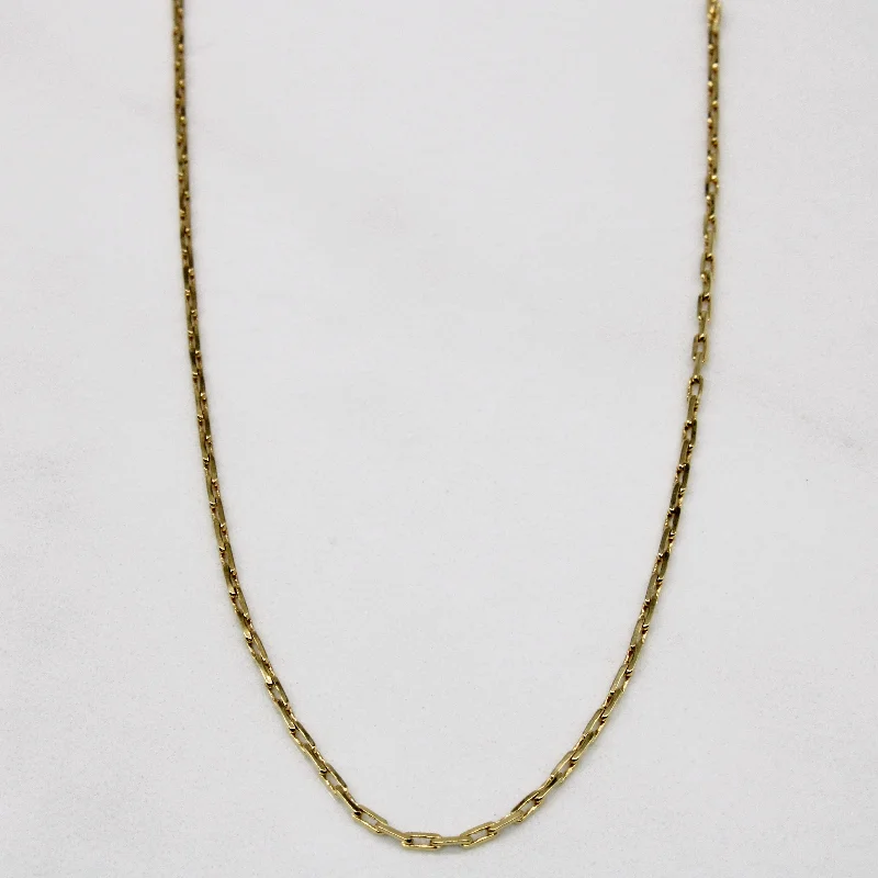 crystal drop earrings elegant 14k Yellow Gold Boston Link Chain | 17" |