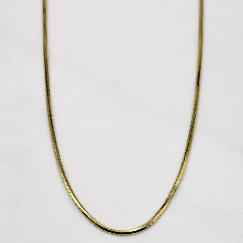 thin gold wire earrings Italian 14k Yellow Gold Snake Chain | 25" |