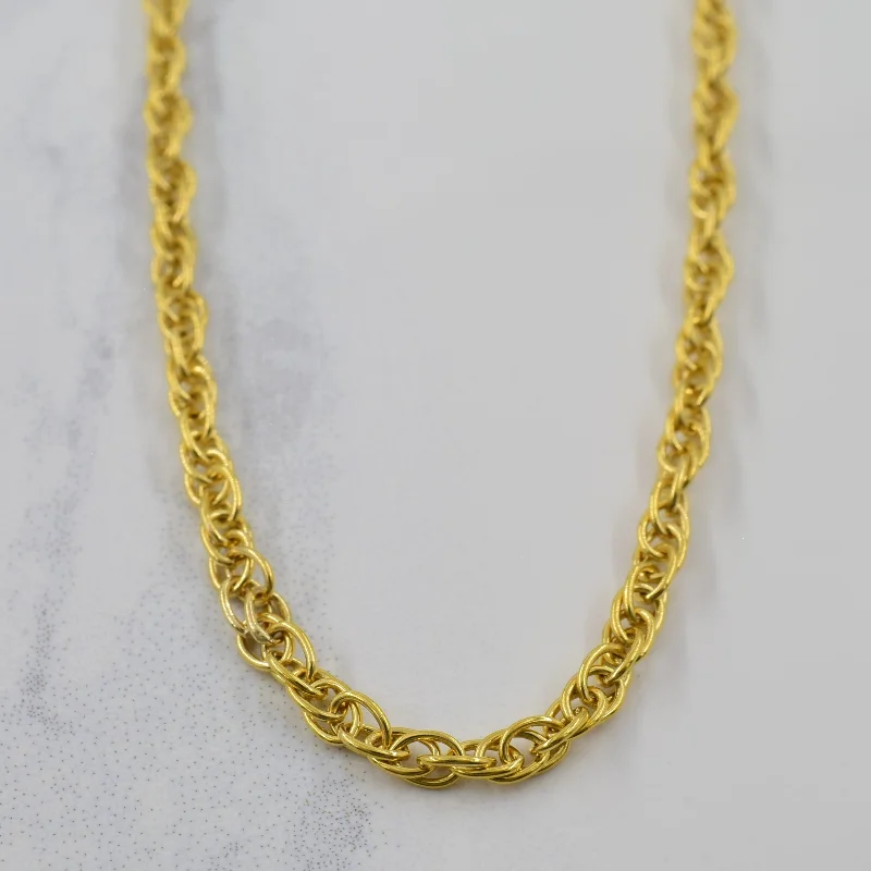 minimal diamond bar necklace 14k Yellow Gold Prince of Wales Chain | 24" |
