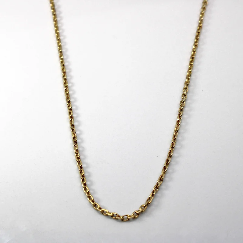 statement gold cuff earrings 14k Yellow Gold Rolo Link Chain | 24"|