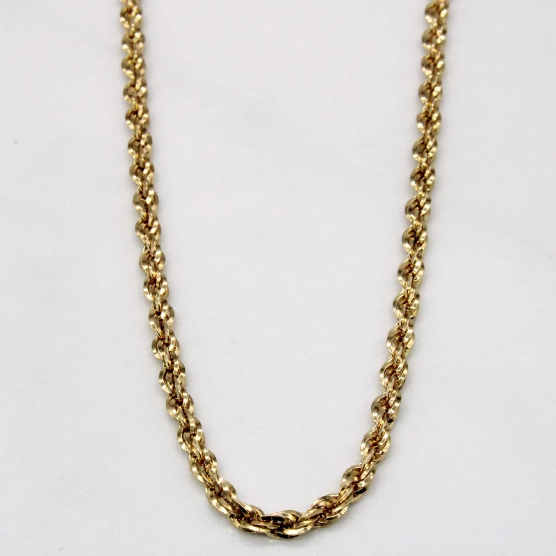 opal and gold earrings Italian 14k Yellow Gold Rope Chain | 24" |