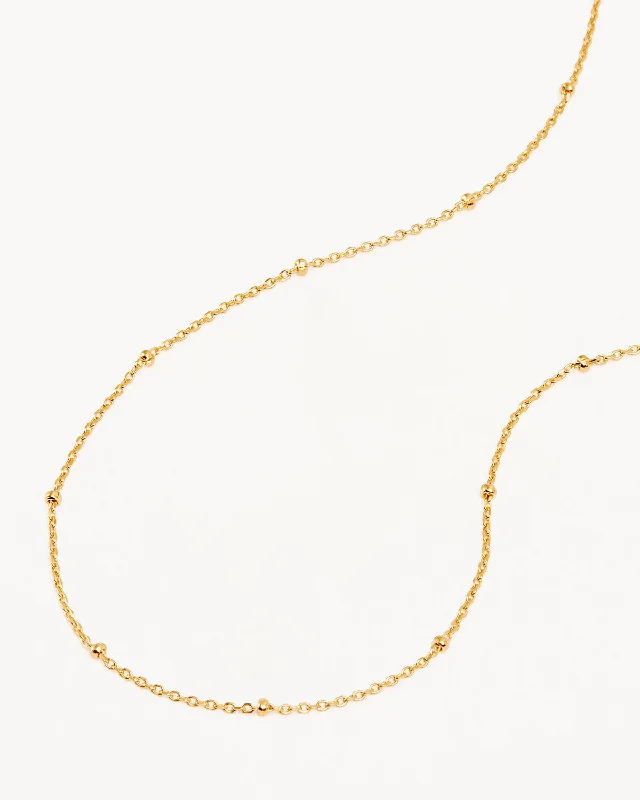 celestial lunar eclipse pendant 18k Gold Vermeil 15" Ball Chain Choker