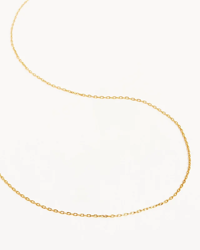 silver anklet with charms 18k Gold Vermeil 21" Signature Chain Necklace