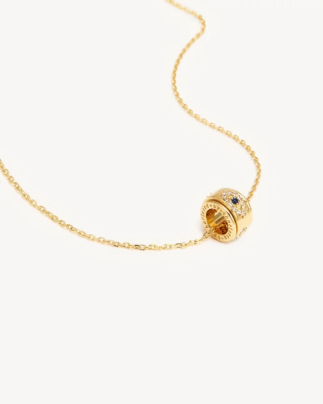 black onyx men’s signet ring 18k Gold Vermeil Trust Spinning Meditation Necklace