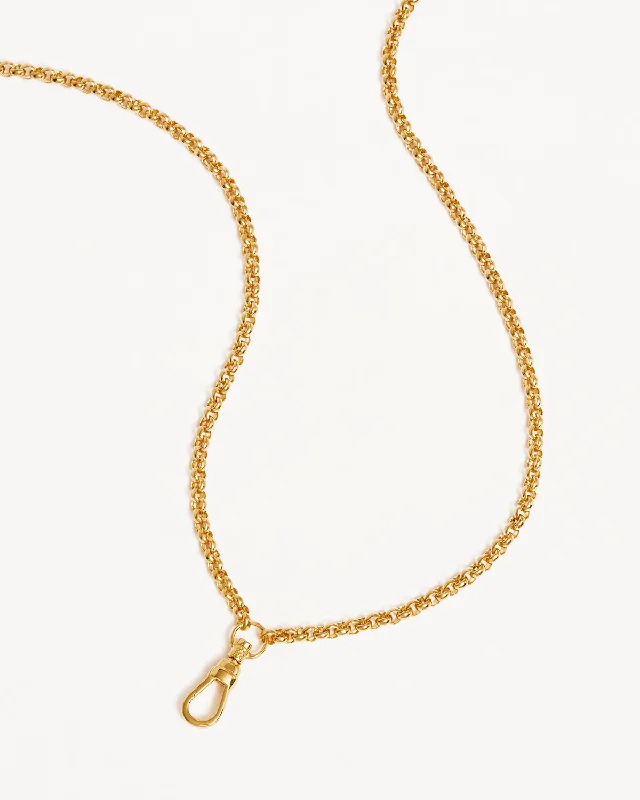 delicate marquise diamond band 18k Gold Vermeil Your Story Albert Clasp Necklace