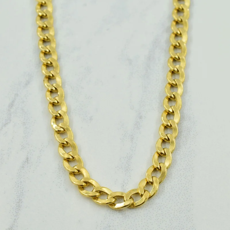 natural crystal pendant necklace 18k Yellow Gold Italian Hallmark Curb Chain | 24.5" |