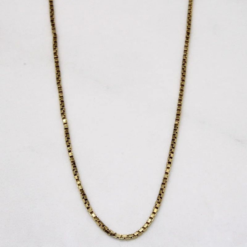 statement gold cuff earrings 18k Yellow Gold Box Link Chain | 20" |