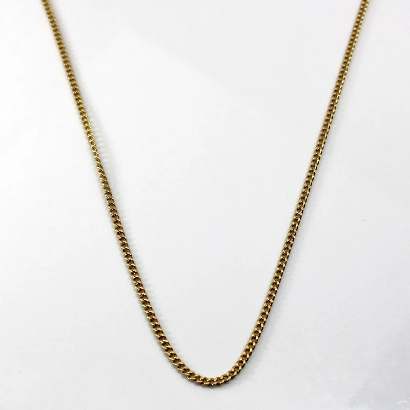 infinity knot wedding band 18k Yellow Gold Cable Link Chain | 20"|