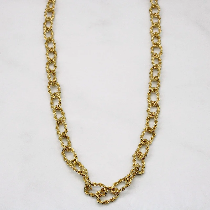 chunky silver hoop earrings 18k Yellow Gold Chain | 30" |