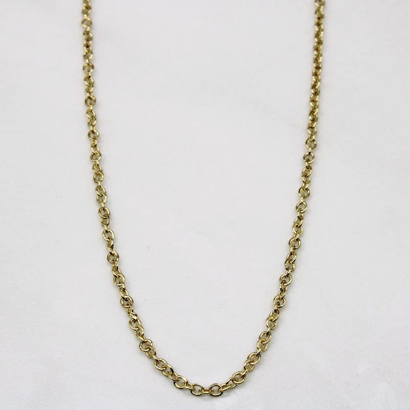 celestial constellation necklace silver 18k Yellow Gold Circle Link Chain | 17" |