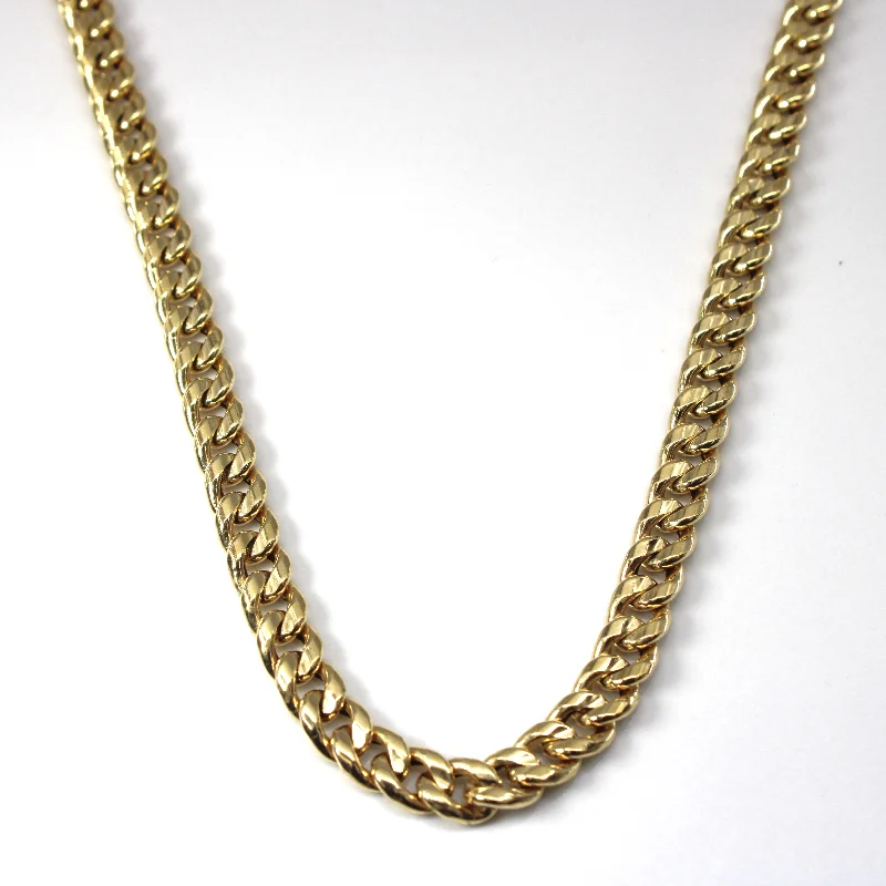 sterling silver dragonfly pendant 18k Yellow Gold Cuban Link Chain | 17"|