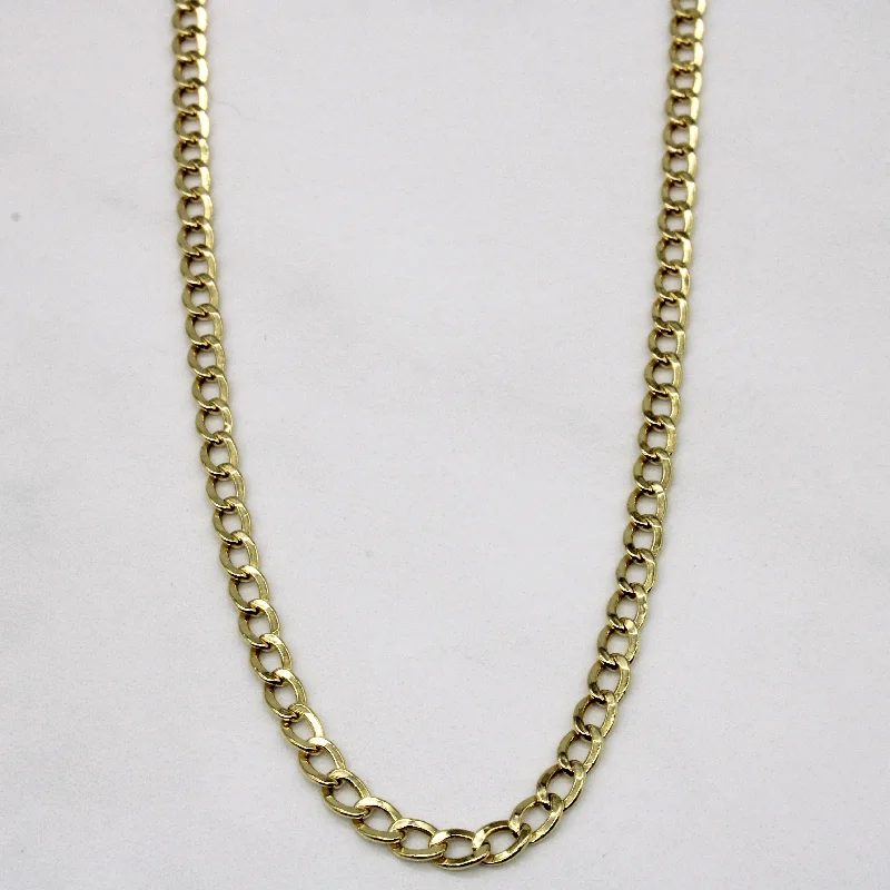 minimalist rose gold stacking rings 18k Yellow Gold Curb Link Chain | 18" |