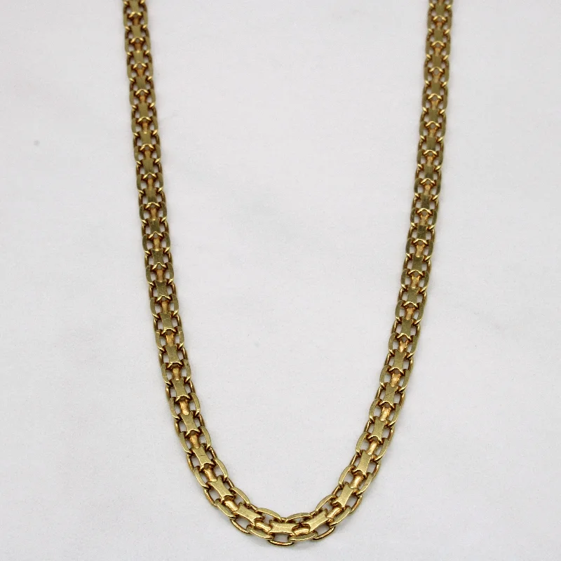 snake chain bracelet gold 18k Yellow Gold Flat Link Chain | 19" |