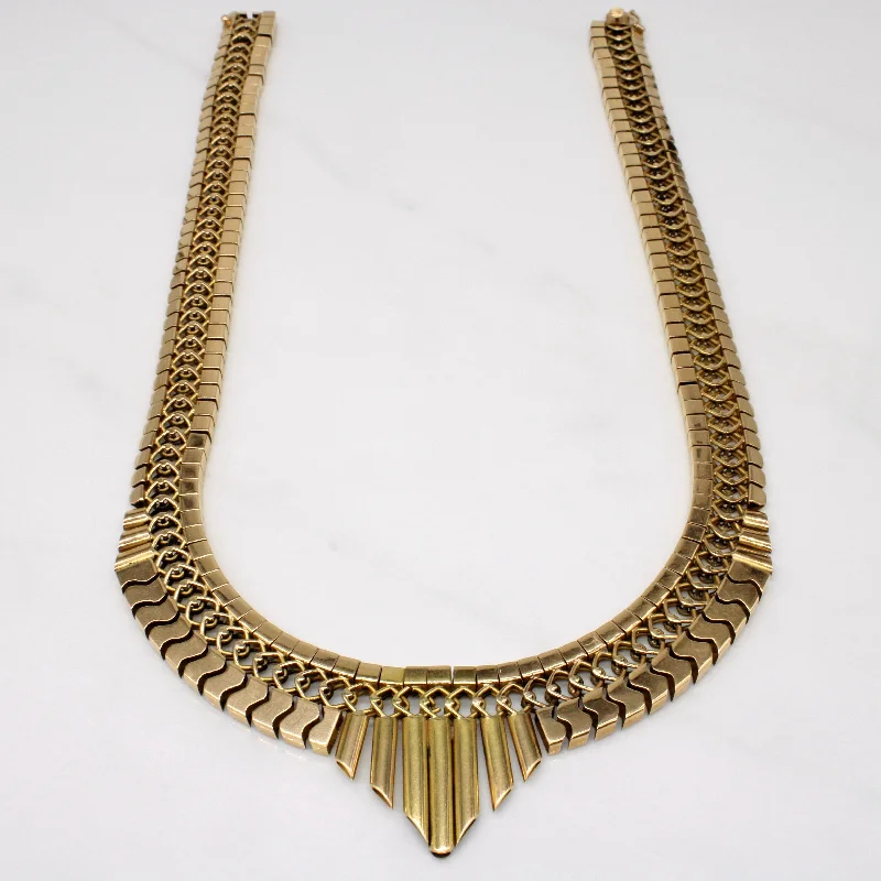 silver rope chain men Vintage 18k Yellow Gold Necklace | 17" |