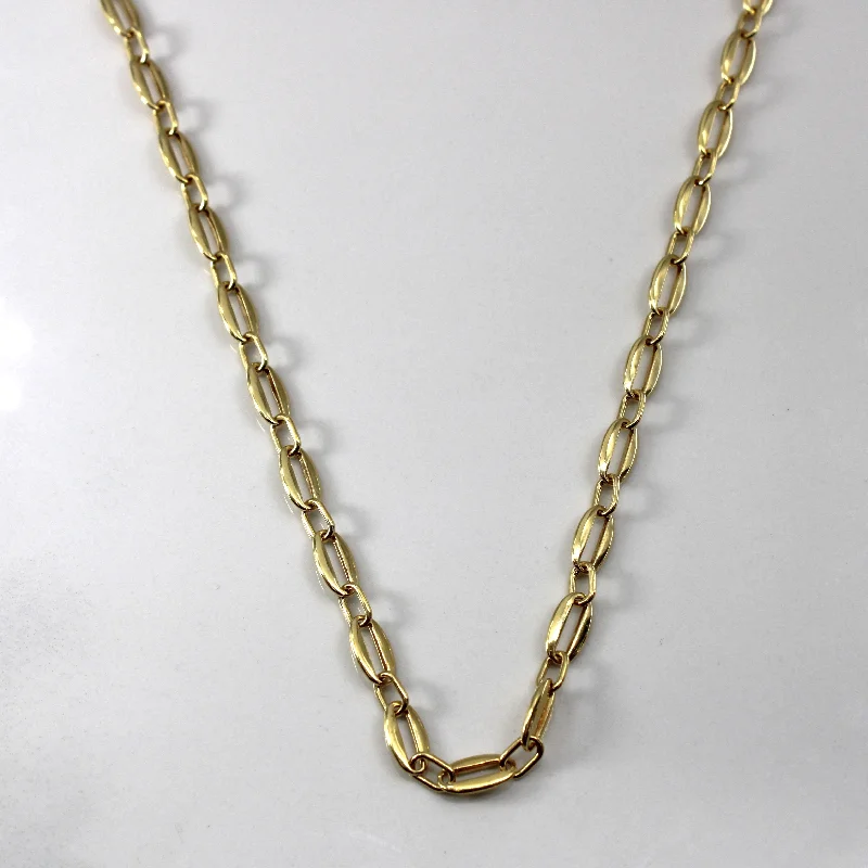 handcrafted gold stud earrings 18k Yellow Gold Necklace | 18"|
