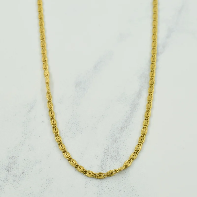 personalized couples necklace gold Vintage Italian 18k Yellow Gold Scroll Chain | 23.75" | personalized couples necklace gold Vintage Italian 18k Yellow Gold Scroll Chain | 23.75" |