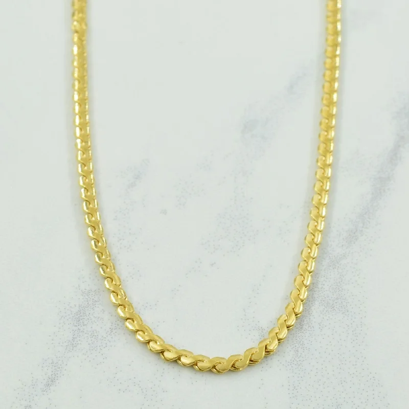 minimalist cubic zirconia earrings Vintage Italian 18k Yellow Gold Serpentine Chain | 19.5" | minimalist cubic zirconia earrings Vintage Italian 18k Yellow Gold Serpentine Chain | 19.5" |