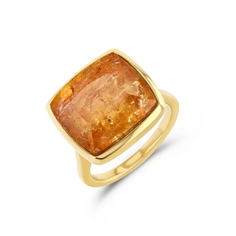 dainty gemstone drop earrings IMPERIAL TOPAZ BEZEL RING