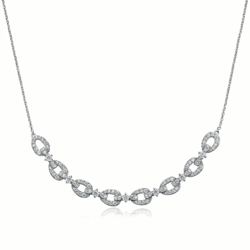 men’s braided leather bracelet Sterling Silver  Cubic Zirconia 50cm Necklace