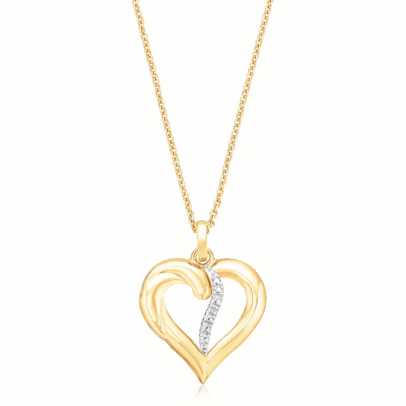 gold and turquoise statement ring 9ct Yellow Gold Round Brilliant Cut Diamond Set Heart Pendant