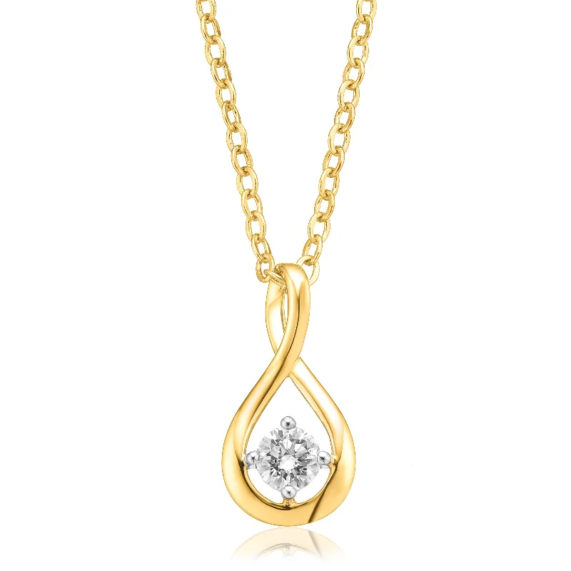 rose gold bar bracelet personalized Celebration 9ct Yellow Gold Round Brilliant Cut 1/4 Carat tw of Lab Grown Diamonds Pendant