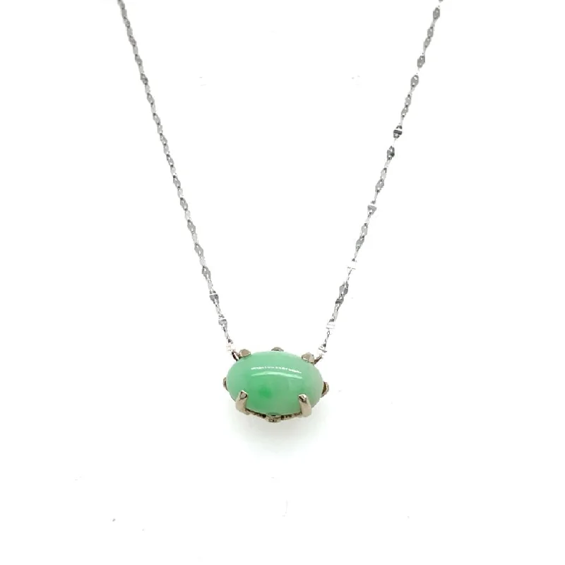 evil eye protection bracelet 6.11 ct Jade Set in 14k White Gold Necklace at Regard Jewelry in Austin, Texas evil eye protection bracelet 6.11 ct Jade Set in 14k White Gold Necklace at Regard Jewelry in Austin, Texas