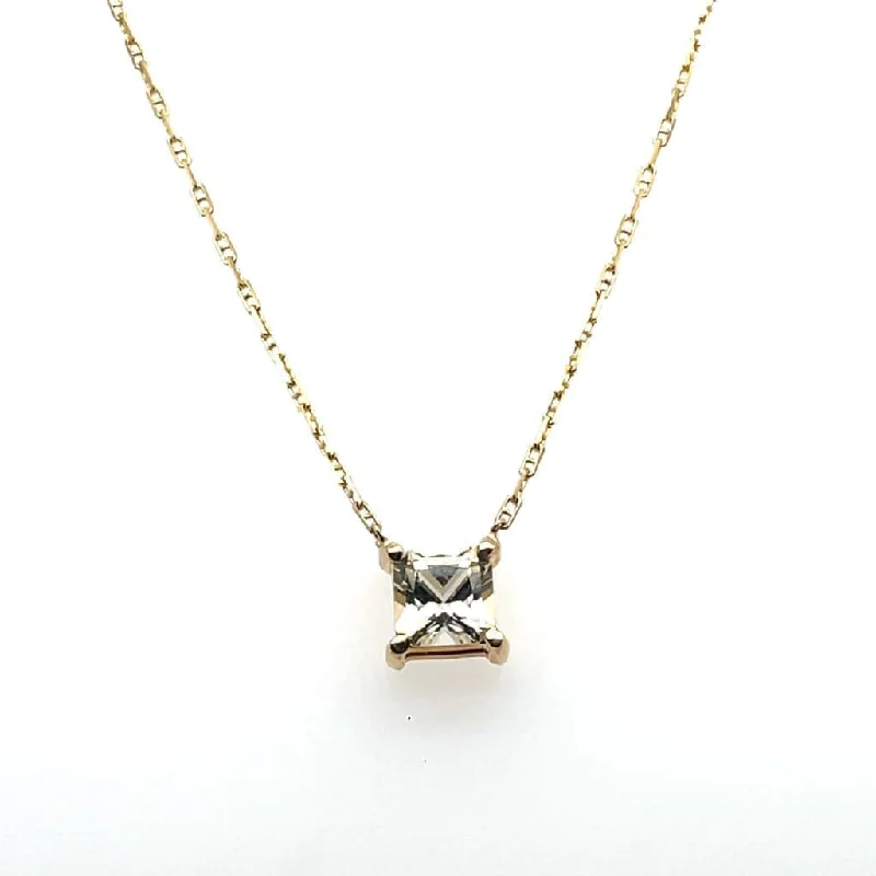 adjustable minimalist wave bracelet .60 ct Yellow Sapphire Set 14k Yellow Gold necklace Regard Jewelry Austin, Texas