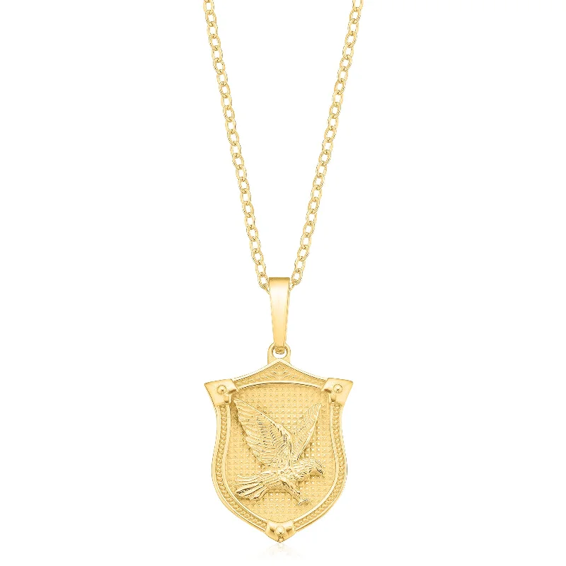 real diamond solitaire ring 9ct Yellow Gold Eagle Pendant