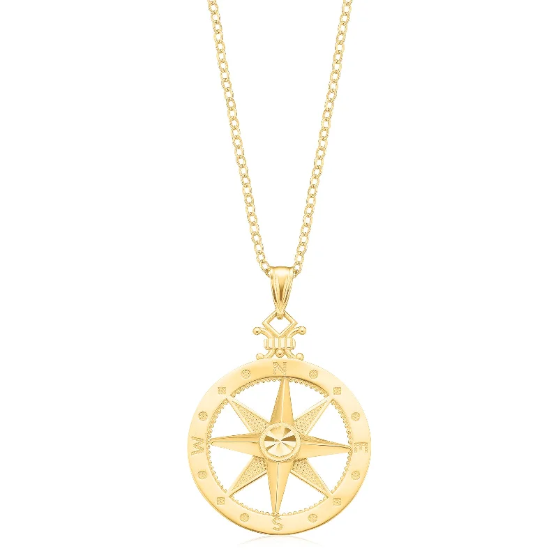 custom star sign necklace 9ct Yellow Gold Round Star Pendant