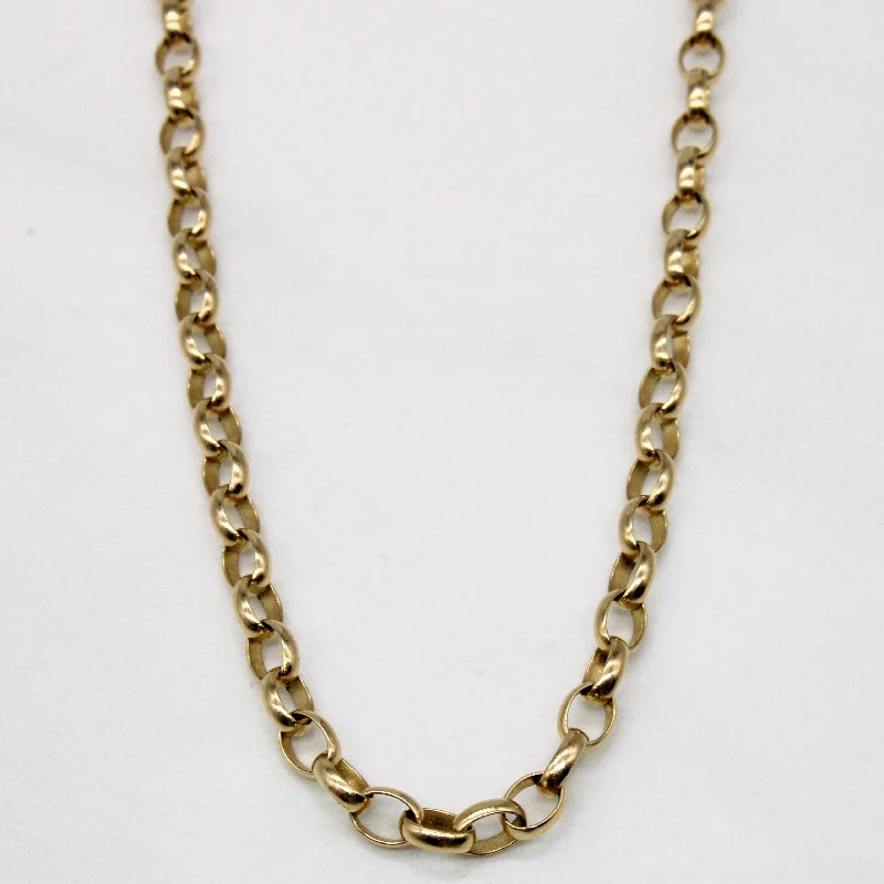 hammered gold stacking rings 9k Yellow Gold Oval Link Chain | 20" |