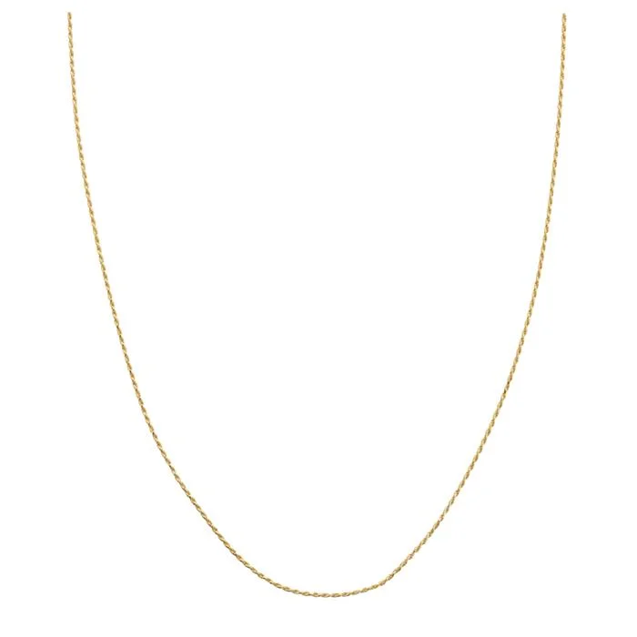 ADJUSTABLE YELLOW GOLD ROPE CHAIN