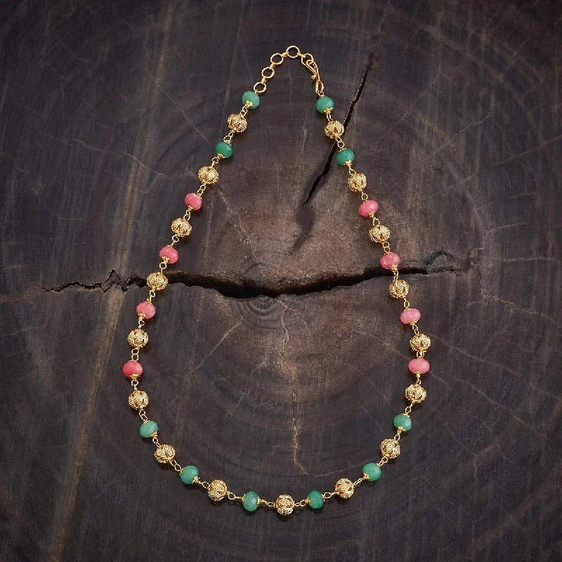 delicate chain necklace gold Antique Mala 176874