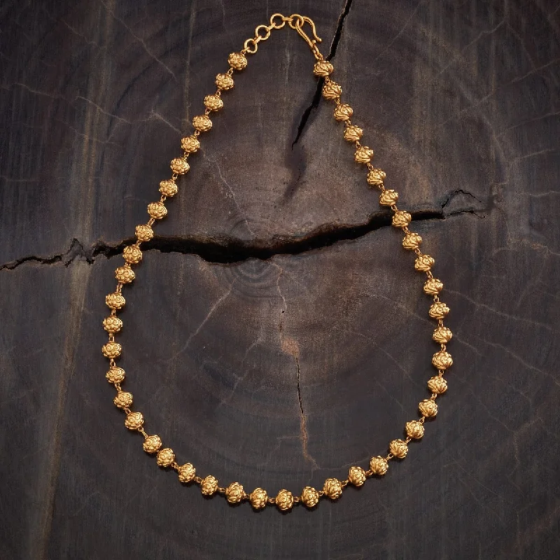 unique wooden bead necklace Antique Mala 177809