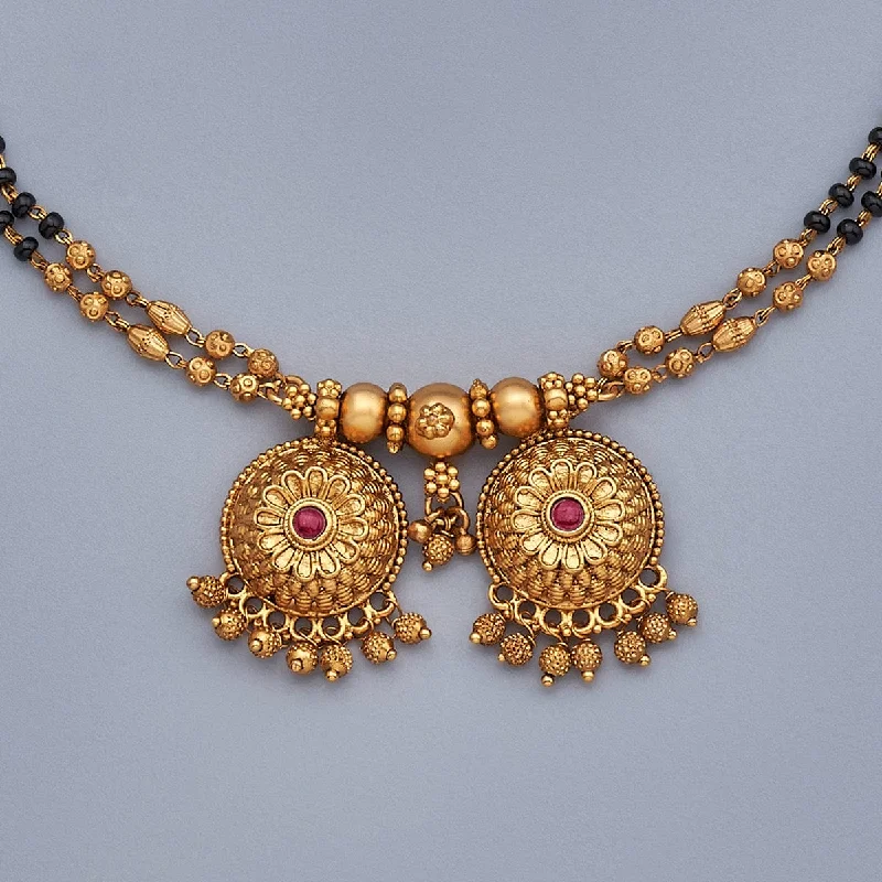 personalized couples ring engraved Antique Mangalsutra 168661