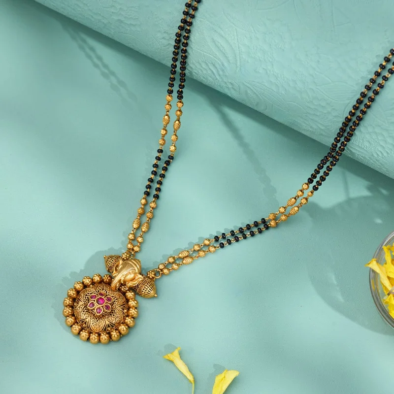opal cluster ring unique Antique Mangalsutra 170285
